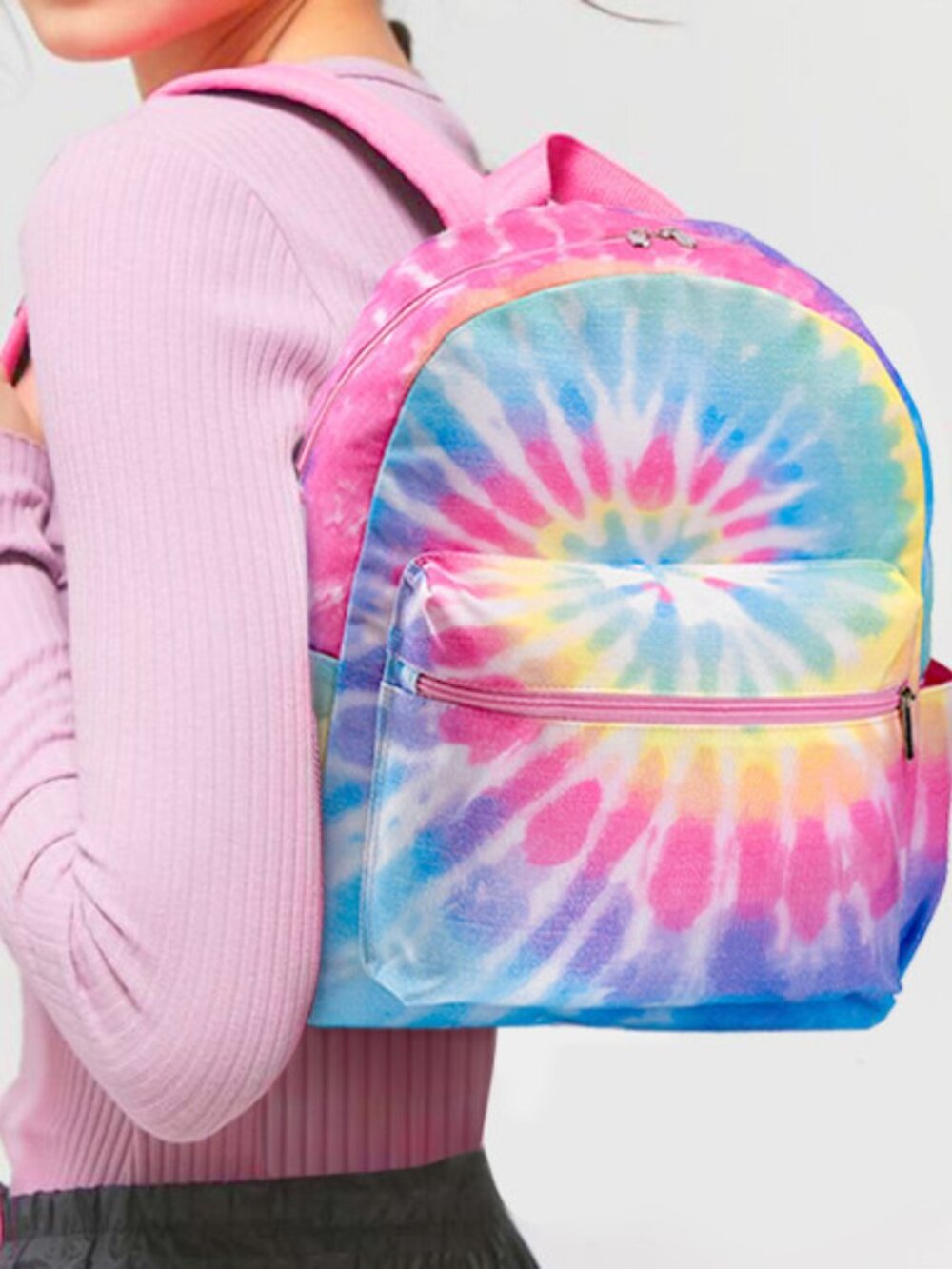 NWT Top Trenz Pastel Tie-Dye Canvas Mini Girls Backpack